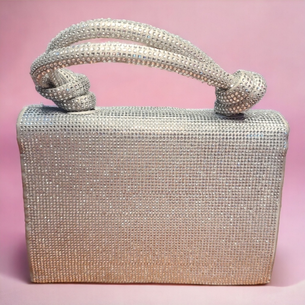 SOLD! Zara Sparkly Mini City Bag - Silver - Picture 2 of 8